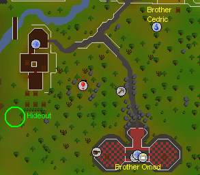 Monk's friend quest map